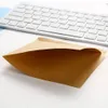 100pcs Kraft Paper Sandwich Paper Enveloppe de papier d'emballage alimentaire en papier triangle Triangle Forme d'huile Bagure d'emballage de beignet à l'huile Outils de cuisson