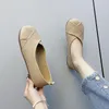 Casual Shoes Women's Slip On Leather Loafers 2024 Spring Autumn Fashion Ballet Comfort Round Toe Cute Flats Sneakers