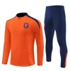 New 24/25 kids Netherlands national team jersey set training suit for children and adults 23 24 jogging training footbinding sportswear kit