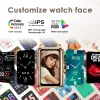 Guarda Smart Watch con Steel Band for Women Girls Sleep Monitor Pedometri Calorie Tracker Smartwatch impermeabile Android iOS