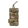 Emersongear M4 Тактический модутический модульный открытый топ Single Magazine Mucke 5.56 223 Mag Bag Dobster Airsoft Hunting Molle Стрельба из нейлона