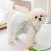 Robe de vêtements de chien mignon de chiens d'été vêtements de luxe chiot