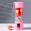 Draagbare mixer multifunctionele USB elektrische blender voedsel smoothie maker blender roeren oplaadbare 6-blad fruit juicer cup