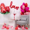 1 Set Rose Gold Silver Muir Me Letter Ballons en papier d'aluminium pour la Saint-Valentin Engagement Mariage Party Decors Amour gonflable Globos