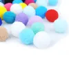 10/100 stcs kleurrijke pluche ball kat speelgoed molaire beet resistent bouncy ball interactieve grappige kattenballen kauwspeelgoed huisdieren benodigdheden