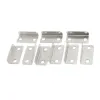 Hot-10 PCs Home Office Silver Tone Metal Angle Right Drewer Lock Plate