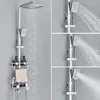 Affichage numérique Robinet de douche de pluie thermostatique Set de douche noire Baignoire robinet baignoire boucheur de douche Tap Bidet Robinet