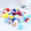 10/100 stcs kleurrijke pluche ball kat speelgoed molaire beet resistent bouncy ball interactieve grappige kattenballen kauwspeelgoed huisdieren benodigdheden