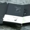 Notebooks papel preto papel preto páginas internas diário de cartões pretos Caderno criativo em branco Diy Painted Hand Conta Book Planda Notebooks