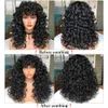 Red Brown Copper Ginger Short Loose Curly Wigs For Women Synthetic Natural Cosplay Hair Wig With Bangs Heat Resistant LIZZY 240402