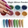 8st Metal Nail Mirror Glitter Powder Set Colored Shiny Mirror Chrome Flakes Pigment Dust Gel Polish Diy Accessories Decor Bes06