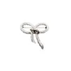 Knot Bow Shaped Brooch with A Cold Metallic Feel, Fashionable Minimalist, Unique and Elegant Temperament, New Accessories for Women