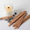 10-stcs 6-19mm houten lontkaars met Sustainer Tab Candle Wick Core voor doe-het-zelf kaars voor het maken van soja parffin wax hout wanken