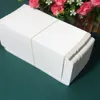 梱包用のホワイトペーパー段ボール箱、小さな白い包装箱、平らな形状紙箱、DIY、20pcs/lot