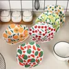 Ensembles de vaisselle 4 PCS Micro-ondes Bowl Supplies Protection Protection Isolation Covers Polyester Cotton Four