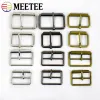 5pcs 20-50 mm Metallgürtelschnalle Ring Ring Tri-Gilde Pin Schnallen für Beutelstreifen Rechteck einstellen Rollenverschluss DIY Sewesszubehör