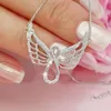 Nieuwe Diamond Angel Wings damesketting sieraden