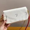 Luxury Designer Women Small Shoulder Bag Tote High Quality New Classic Lady White Genuine Leather Flap Crossbody Bag French Brand Two shoulder strap Fashion Handbag