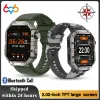 Montres de nouvelles extérieur sportives Men 2,02 "Blue Toard Appel Smart Watch Heart Rate IP68 Imperméable Watches Compass Music 2023 Jeux Smartwatch