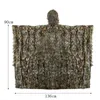 Utomhus Jungle Cloak Biomimetic Leaf Camouflage 3D Hunting Suit Camouflage Ghillie Set With Hat Ghillie Sniper Tactical Set