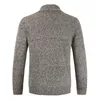 Suéteres masculinos Moda Winter Wool Cardigan Sweater Double Cashmere V Neck Men Size Grande Pull Homme Roupas