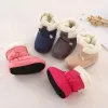 Boots Mother Kids Baby Shoes First walkers Unisex Winter Warm Boots For Infant Faux Fur Inner Snow Toddler Prewalker Bootie