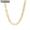 TOSOKO Stainless Steel Jewelry Horseshoe U-Shaped Necklace Women's Exaggerated BSP674 220217266d