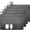 Tastiere Nuova tastiera russa/US/UK/Spagnolo/Brasile per Lenovo V13015 V13015IGM V13015IKB Laptop RU/SP con Palmrest Upper Cover Case