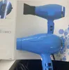 Brand designer Italy New Light Air Ionizer Hairdryer Blue EU plug 2250 watts with 3 meter cable and 2 concentrator nozzles1233877