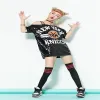 ジャズダンスコスチューム女性ヒップホップディスコカラフルなブリングスパンコールジャズTシャツハイストリートダンス服女性ステージパフォーマンス