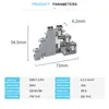 DIKD1.5-PV DIN RAIL TERMINAL BLOCK MED Equipotential Bonder, 3 Triple Level Screw Connector Sensor Actuator Dikd-1.5-PV