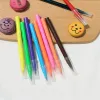 Caneta para colorir com escova de caneta de pigmentos de 10color para desenhar biscoitos ferramentas de decoração de bolo fondant bolo ferramenta de desenho diy