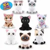 Peluche Dolls Zuru Pet Life Smith Cat surprise interaction laine chat fille dessin animé Sound Toy Doll Doupper Gift Beach Toy J240410