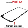 Google Pixel 3 4 XL 3XL 4XL 5 5A 6 PROフロントスクリーンスタンド中央のベゼルフレームLCDディスプレイブラケットプラスチックホーダー交換