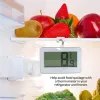 MINI Digital Electronic Fridge Froser Freezer LCD Screen Fridge Fridge Adprows with Hook suspendu au ménage nouveau thermomètre pour réfrigérateur