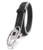 Ceintures ceintures pour femmes paillettes de luxe avec une boucle Y2K à tas de diamant jean ceinture punk accessoire