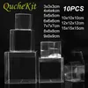 10pcs PVC Clear transparente Candy Box Box Plástico Cupcake Sweet Packaging Box Favort Favor Favor