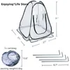 Garden szklarnia przenośna składana mini przezroczysta ciepły pokój Pvc ciepłe ogrodowe kwiat schronisko kwiatowy dom wewnętrzny na zewnątrz
