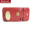 ドアゲートルームホームセキュリティDIYハードウェアRarelockの3つのキーを備えた赤いビンテージドアロック