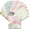 12 ark Konstblomma mönster bakgrund papper hantverk för handgjorda kort som gör diy scrapbooking papper hem dekorationer