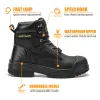 Buty anitake 2103 stalowe buty robocze dla mężczyzn, 6 -calowe, pełne skórka ziarna, izolacja elektryczna, non -Slip, odporność na uderzenie