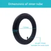 1/2pcs 8,5 дюйма модернизированной шины сгустительной шины для Xiaomi Mijia M365 Pro Electric Scooter Tire Внутренние трубки M365 Прочная пневматическая камера