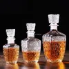 250/500/800ml Optional Crystal Glass Whiskey Liquor Wine Drinks Juice Transparent Bottle Wine Carafe