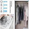 Storage Bags Hanging Vacuum Bag Seal Clothing For Suits Dress Coats Or Jackets Closet Organizer