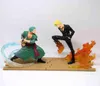 Een stuk anime -figuur Sanji Roronoa Zoro Action Figuur