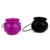 Halloween Candy Bucket Bucket Bucket Skull Witch Candy Holder Pot Halloween Kids Trick Or Treat accessoires Halloween Party Cauldron