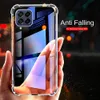 För Samsung Galaxy M53 M33 Skyddande mjukt fodral Transparent Airbag -stötfångare Sumsung M 53 33 53m 33m stötsäker bakslagfonder Fundas