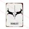 Toiletbord Vintage grappig metalen tinnen teken wc toiletten toiletten Wall Art badkamer toilet toilet muur kunstdecoratie