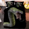 Original Snake Pattern King Bedding Set Animals Däcke Cover With Pudowcase Quilt Covers 2/3st Bedclothes Home Textile