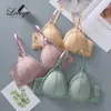 Bras Bras sans fil pour femmes en dentelle lingerie féminine push up bralette sous-vêtements sexy sous-vêtements de couleur unie respirante intime 240410